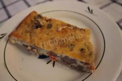 Итальянская Фриттата омлет-пицца без теста