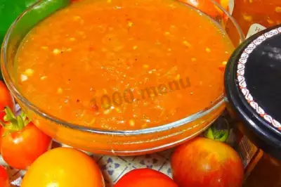 Томатный острый соус на зиму из помидор