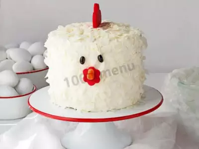 Торт Снежный Петушок