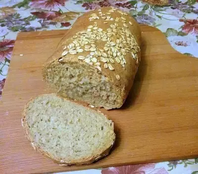 Хлеб с овсяными хлопьями домашний