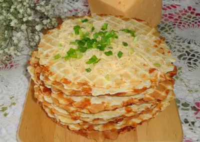 Сырные вафли с сыром