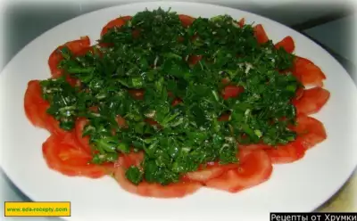 Карпаччо из помидоров салат