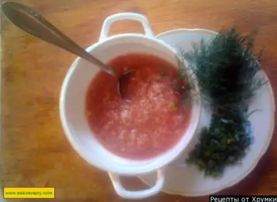 Классический томатный суп гаспачо