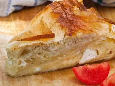 Гибаница сербский пирог с творогом и сыром