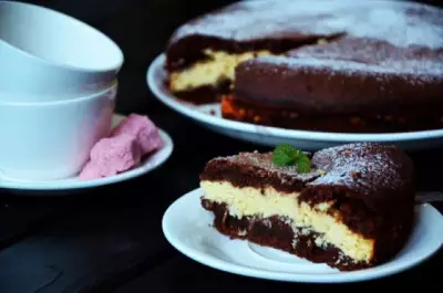 Шоколадно творожный пирог Баунти