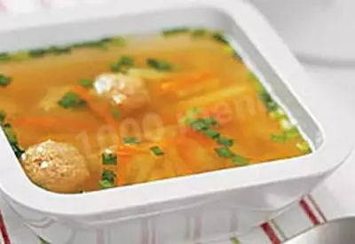 Суп по корейски с рыбными фрикадельками