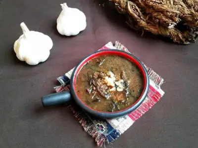Суп из авелука с пшеничной крупой