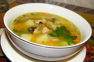 Суп из сайры с картошкой