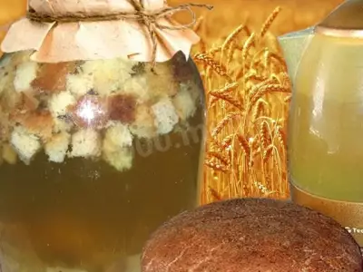 Домашний хлебный квас на закваске из ржаной муки