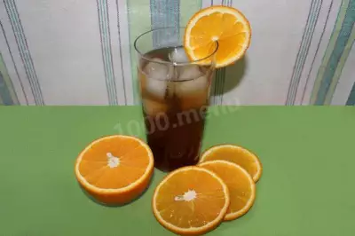 Холодный чай с апельсином