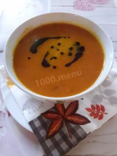 Морковно тыквенный суп