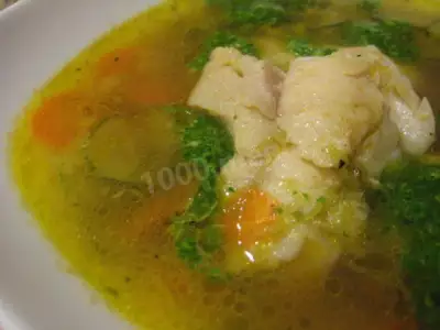 Рыбный суп уха из налима