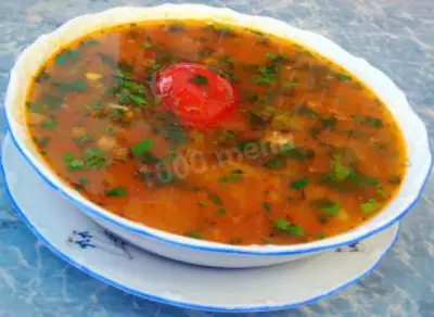 Суп из баранины с картофелем и рисом