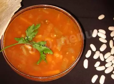 Бараний суп с фасолью по-грузински