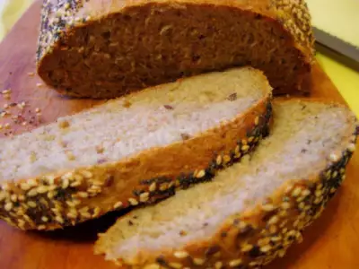 Полезный хлеб из муки грубого помола в духовке