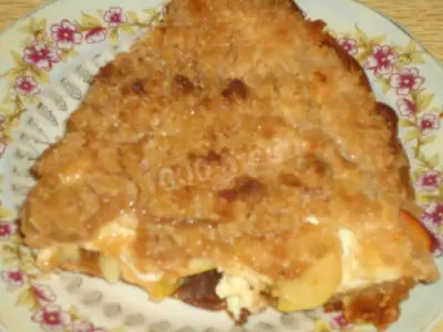 Яблочный пирог со сметаной