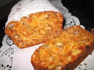 Абрикосово-ореховый кекс