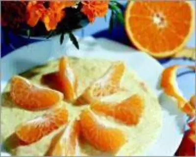 Апельсины в ванильном соусе