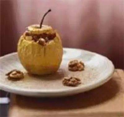Десерт из печеных яблок