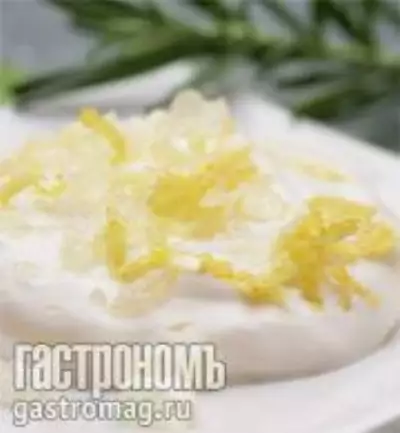 Крем из маскарпоне с лимонными кристаллами