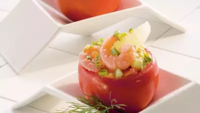 Креветочный салат с заправкой кейджун