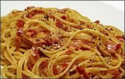 Приготовление спагетти карбонара