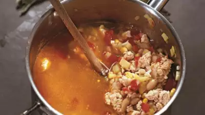 Мексиканский суп из индейки