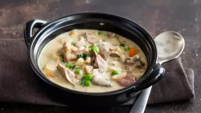 Суп из куриных потрошков