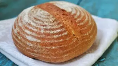 Хлеб пшеничный на ржано пшеничной закваске ночная выстойка в холоде