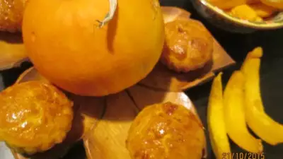 Тыквенные кексики с морковно-апельсиновой глазурью