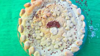 Постный пирог с рисом и грибами