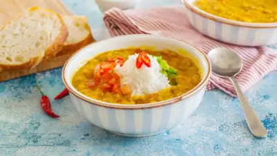 Мазур дал суп из чечевицы с рисом