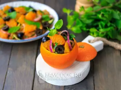 Марокканский апельсиновый салат