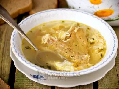 Яичный суп с курицей