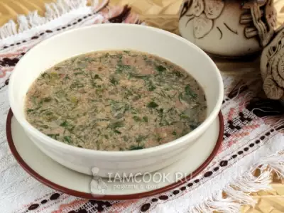 Армянский фасолевый суп «Лобахашу»