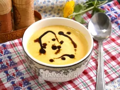Сырный крем-суп с тыквой
