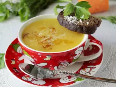 Картофельный суп-пюре с сыром