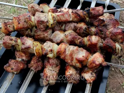 Шашлык из свинины с луком в армянском маринаде