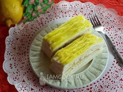 Лимонное пирожное