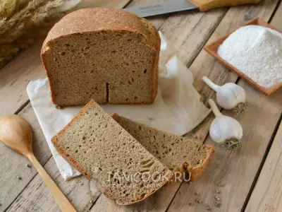 Хлеб из цельнозерновой муки в хлебопечке