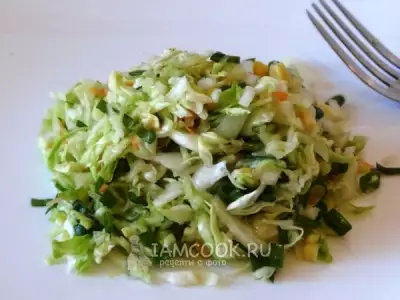 Легкий капустный салат к шашлыку