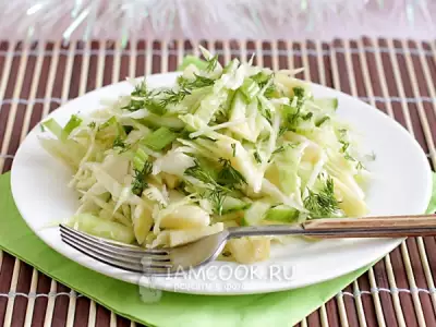 Зеленый салат «Щетка»