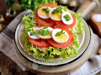 Бутерброды с помидорами и яйцом фото