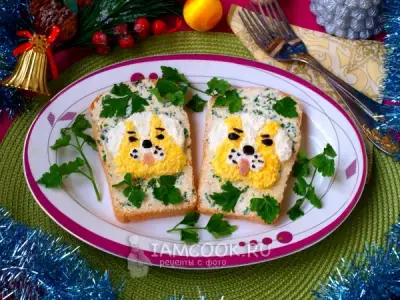 Новогодние бутерброды «Собачки»