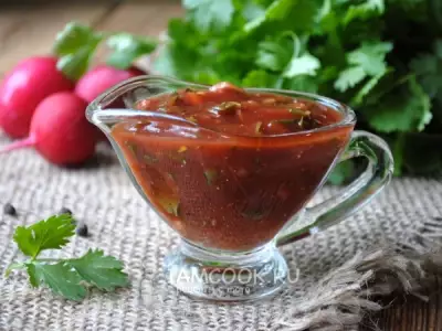 Армянский томатный соус с кинзой
