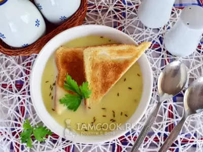 Картофельный суп-пюре на сметане