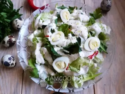 Соус из творога для зеленых салатов