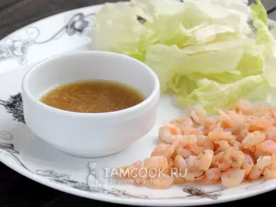 Соус для салата с креветками