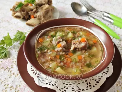 Гречневый суп с мясом