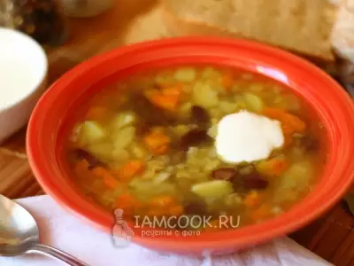 Суп с фасолью и горохом